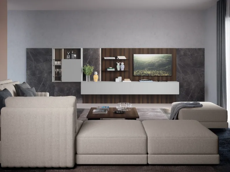 Parete Attrezzata Diciotto 04 di Febal Casa