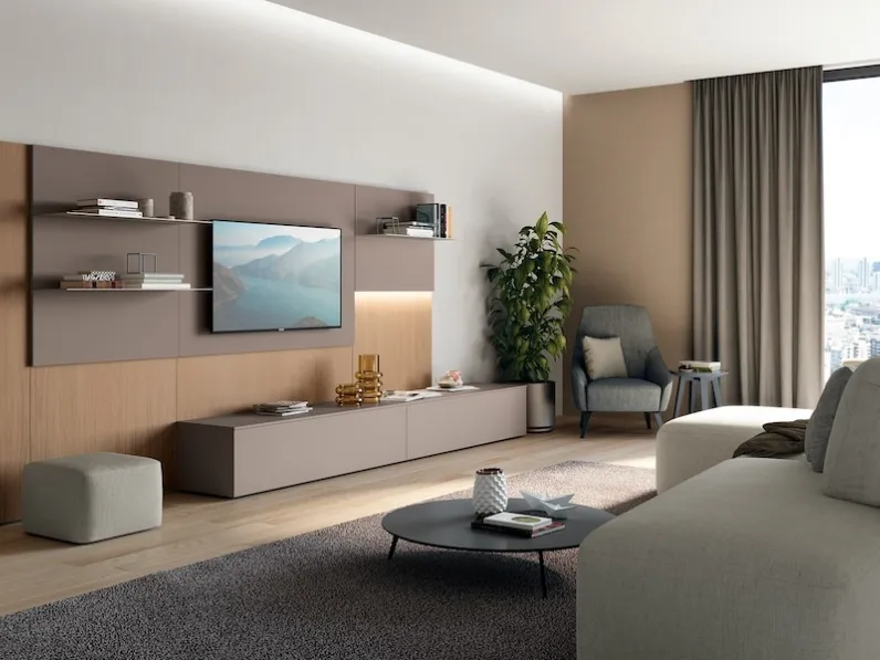 Parete Attrezzata Diciotto 05 di Febal Casa