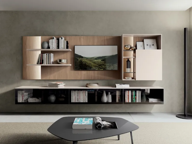 Parete Attrezzata Diciotto 06 di Febal Casa