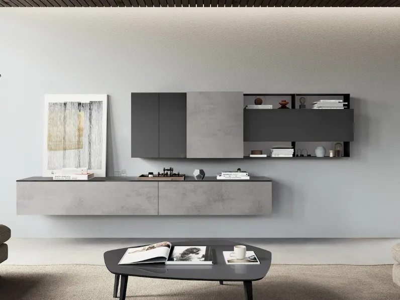 Parete Attrezzata Diciotto 07 di Febal Casa