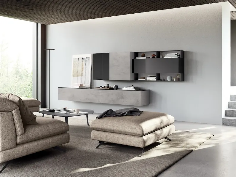 Parete Attrezzata Diciotto 07 di Febal Casa