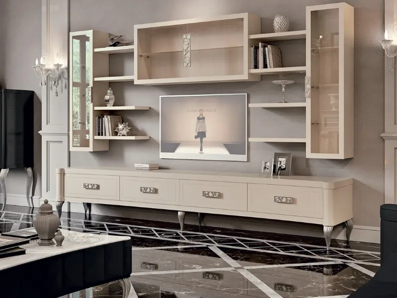 Parete Attrezzata Aura Dolomite di Valderamobili