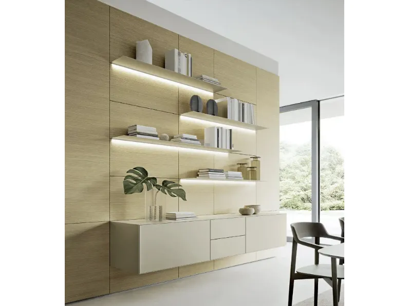 Parete Attrezzata Domino Boiserie 01 di Sangiacomo