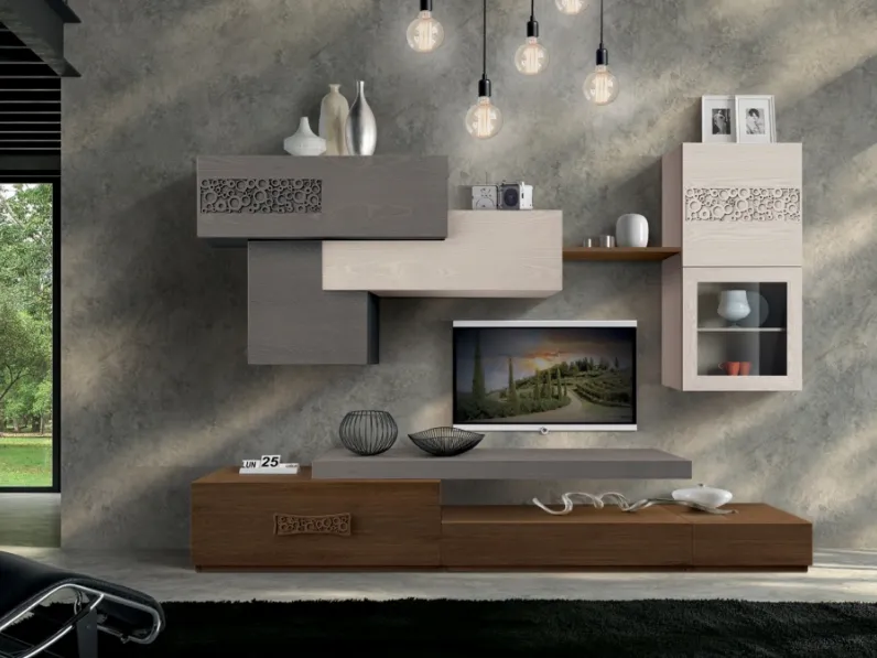 Parete Attrezzata Dynamic FMG3802 di Betamobili