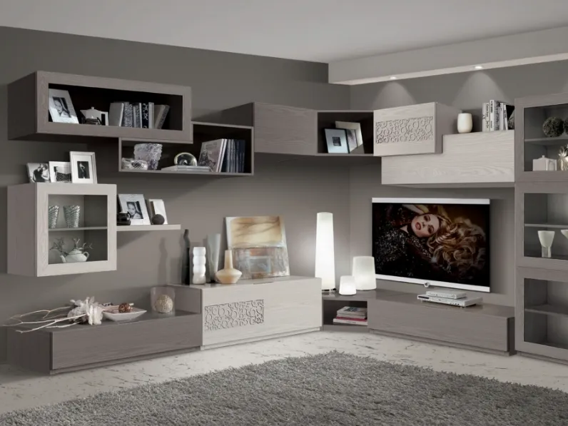 Parete Attrezzata Dynamic FMG3808 di Betamobili