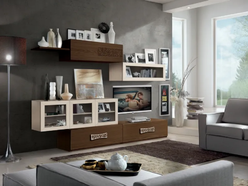 Parete Attrezzata Dynamic FMG3811 di Betamobili