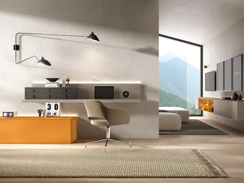 Parete Attrezzata Evolution H2O 04 di Adriatica