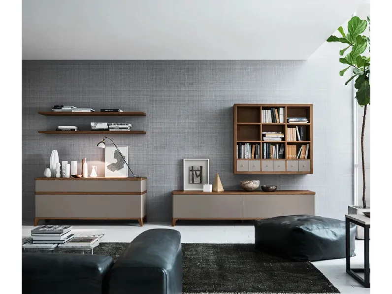 Parete Attrezzata Fiori di Loto composizione 05 di Le Fablier