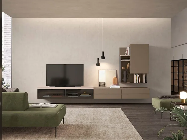 Parete Attrezzata sospesa Golf L11 di Colombini Casa