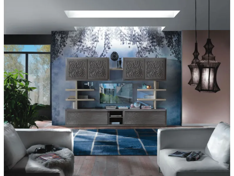 Parete Attrezzata Idea Composizione 04 di Passione Italiana