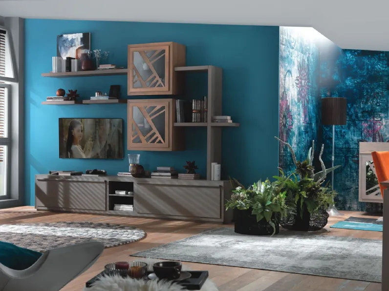 Parete Attrezzata Idea Composizione 07 di Passione Italiana