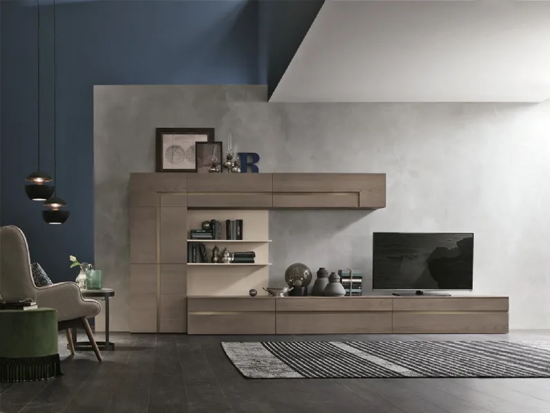 Parete Attrezzata Incanto Composizione 06 di Passione Italiana