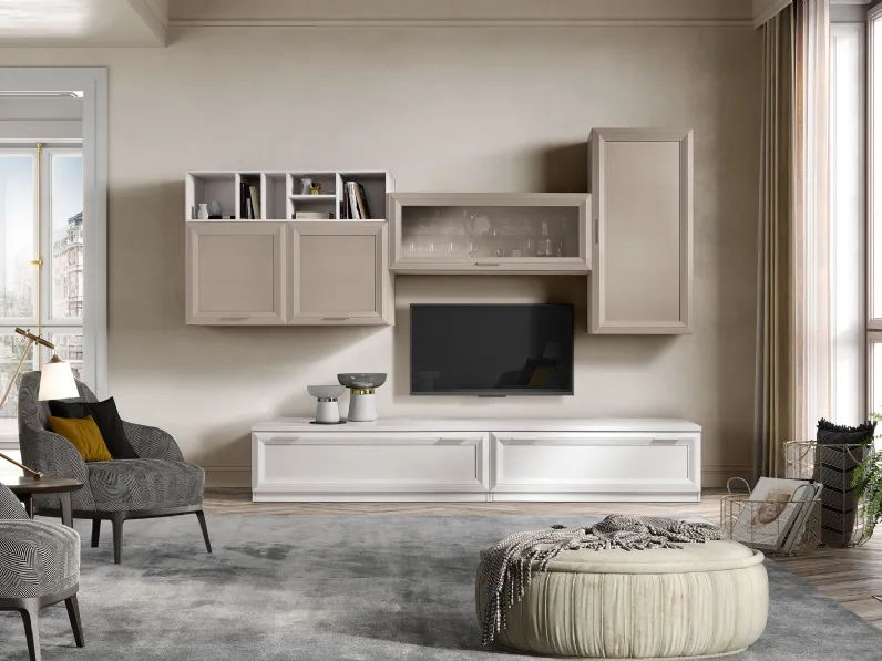 Parete Attrezzata Jazz Minimal composizione 100 di Gierre Mobili