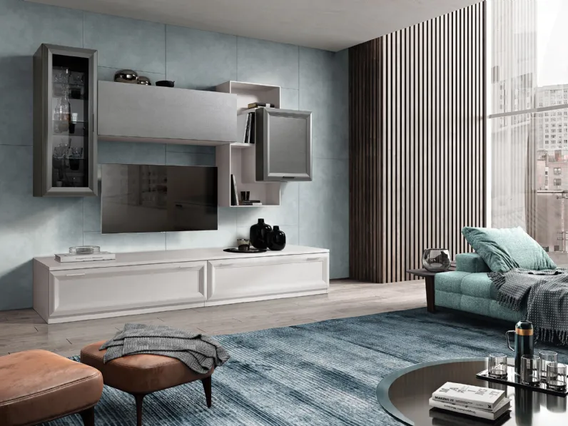 Parete Attrezzata Jazz Minimal composizione 106 di Gierre Mobili