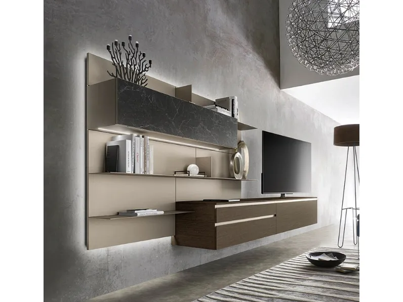 Parete Attrezzata Lampo 017 di Sangiacomo