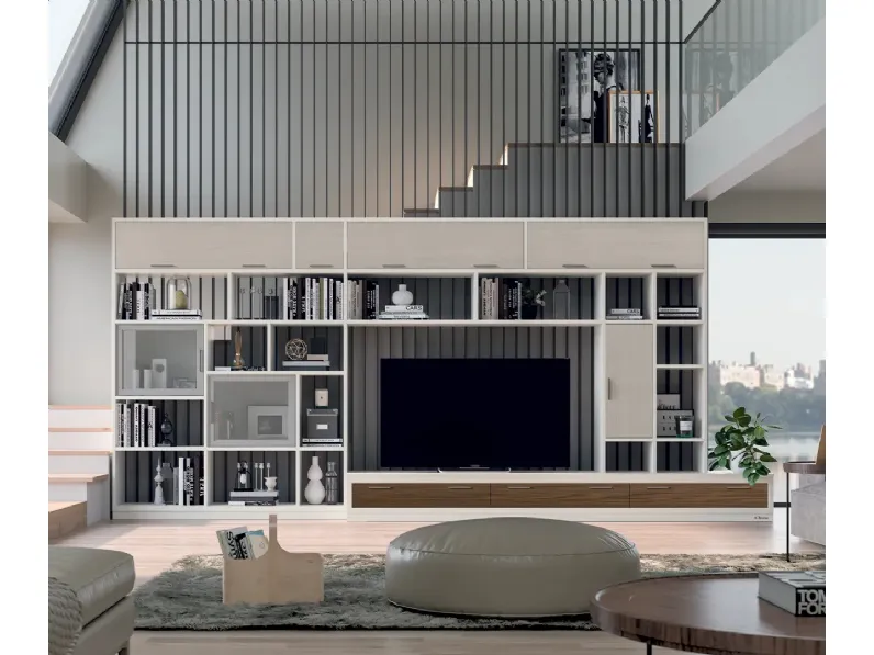 Parete Attrezzata Melograno composizione 94 di Le Fablier