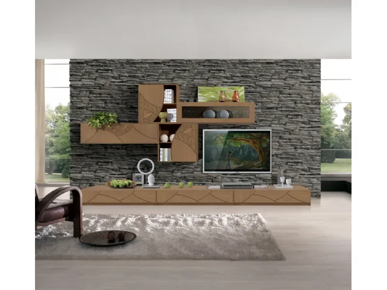 Parete Attrezzata Leaf FMG3602 di Betamobili