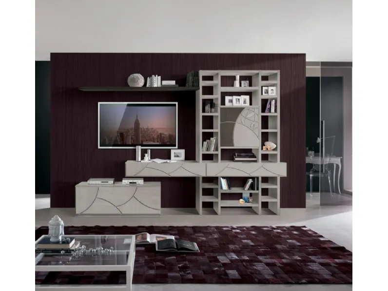 Parete Attrezzata Leaf FMG3607 di Betamobili