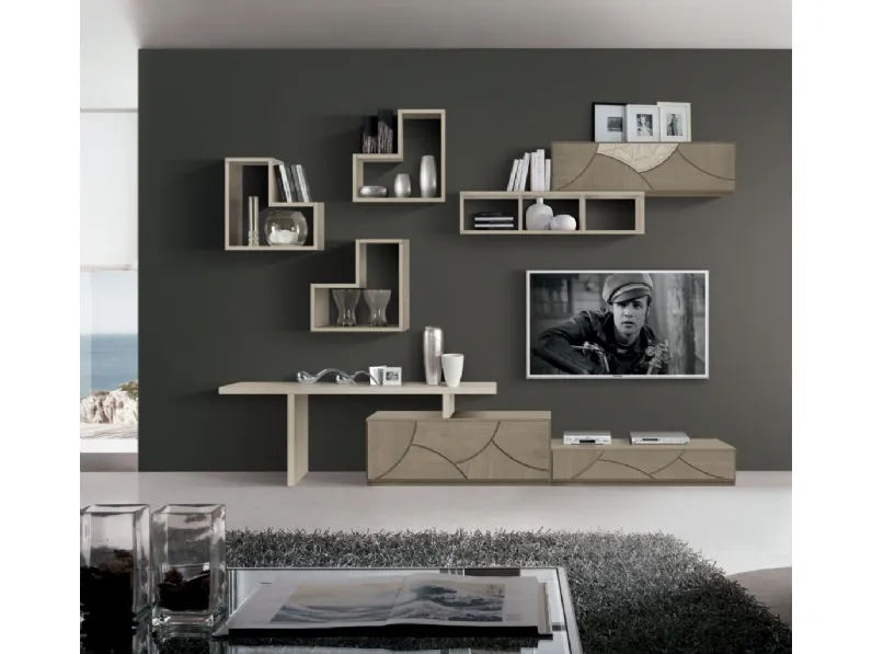 Parete Attrezzata Leaf FMG3610 di Betamobili