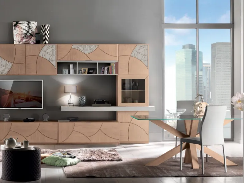 Parete Attrezzata Leaf FMG3601 di Betamobili