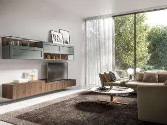 La parete attrezzata Frida di Arredo3 unisce design e funzionalità per il tuo living.