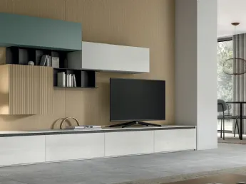 La Parete Attrezzata Living Glass di Arredo3 unisce design moderno e funzionalità per il tuo living.