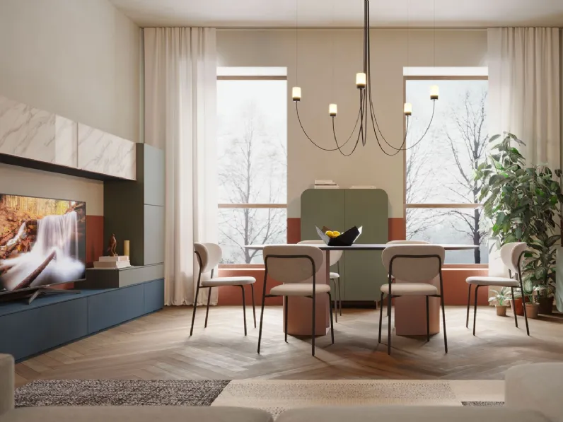 Parete Attrezzata Living LV705 di Giessegi