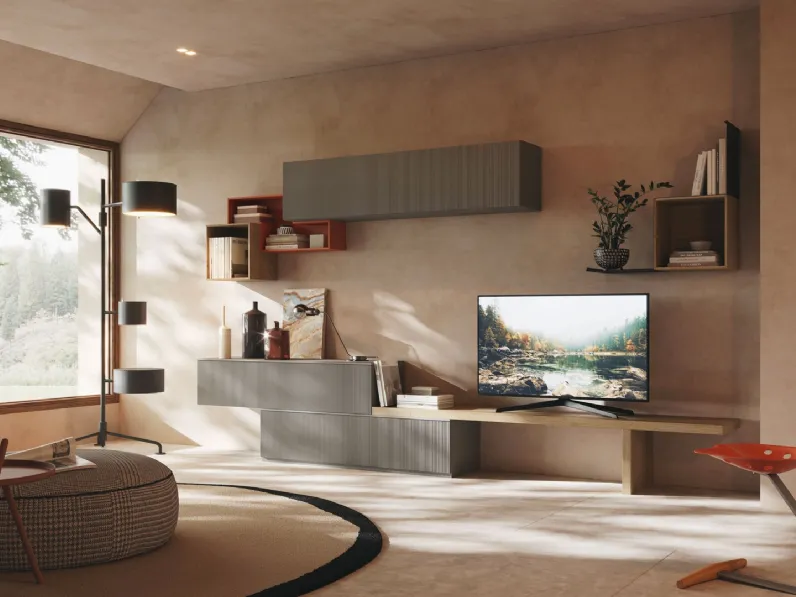 Parete Attrezzata Living LV713 di Giessegi