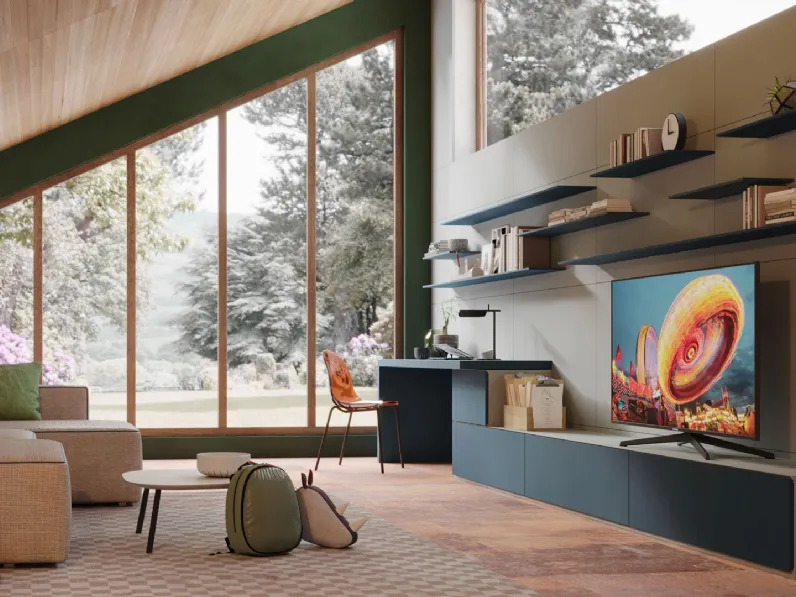 Parete Attrezzata Living LV718 di Giessegi