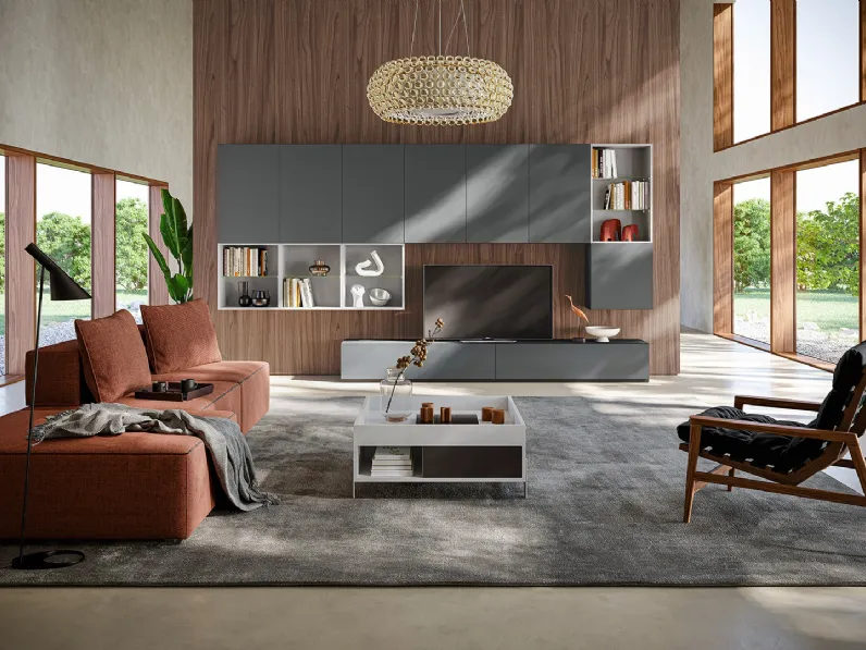 Parete Attrezzata Living LV727 di Giessegi