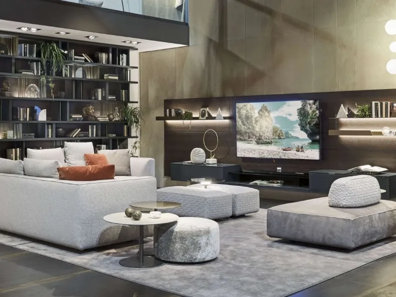 Parete Attrezzata in legno Living TV 13 di Turati T4