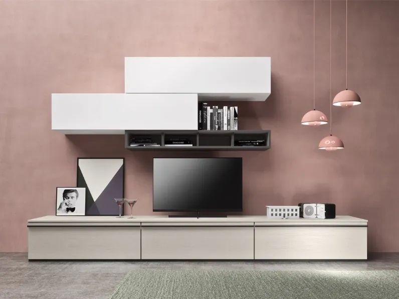 Parete Attrezzata Comp 20 in melaminico di Mab