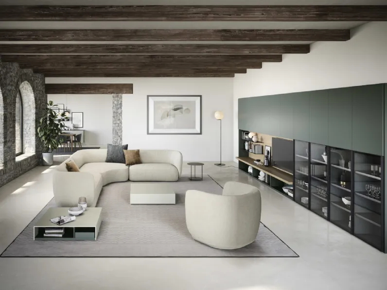 Parete Attrezzata Mensole e piani a muro 02 di Novamobili