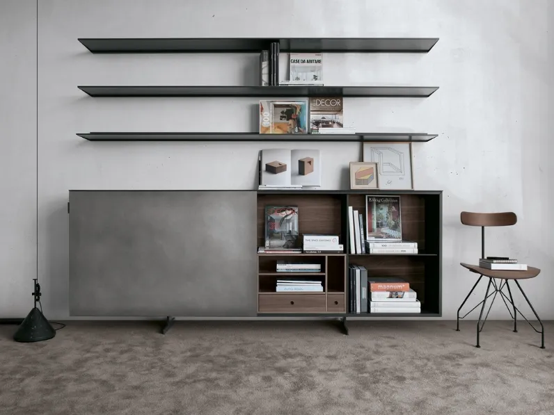 Parete Attrezzata Monolith configurazione 11 di Extendo