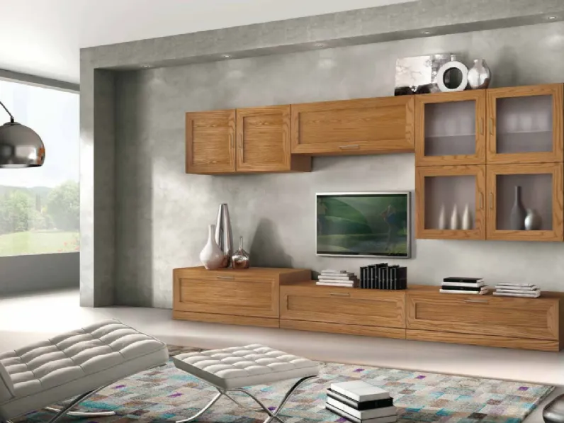 Parete Attrezzata Naturall 740 di Giannone Arredi