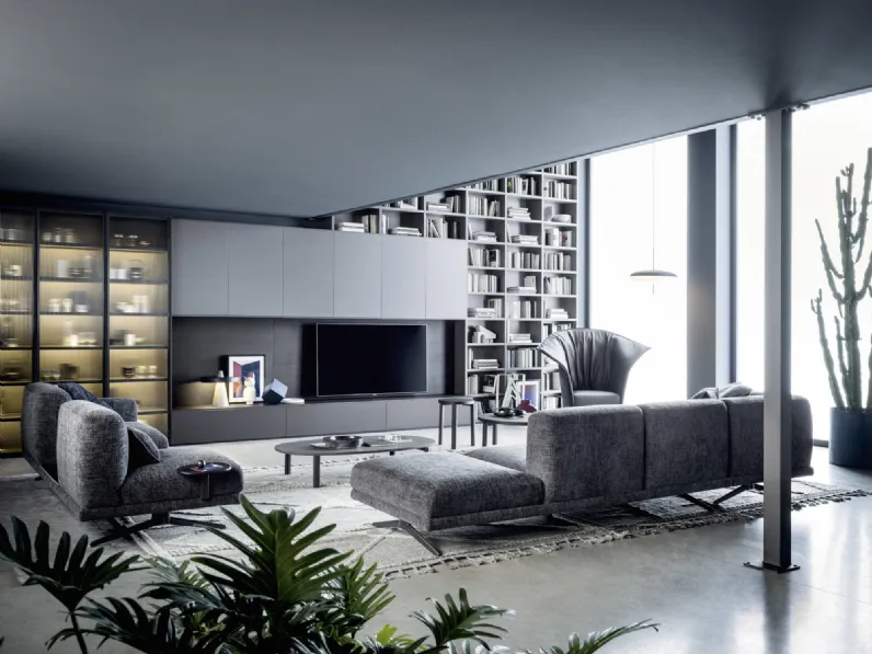 Parete Attrezzata Pannelli TV 01 di Novamobili