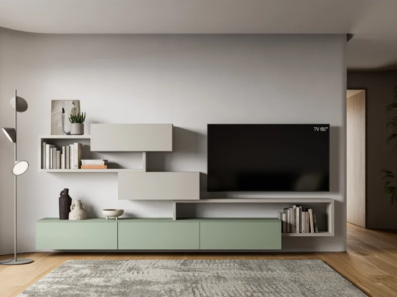 Parete Attrezzata Pratico PTG401 di SantaLucia