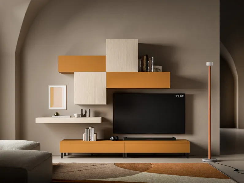 Parete Attrezzata Pratico PTG416 di SantaLucia