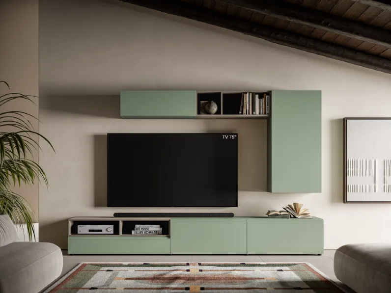 Parete Attrezzata Pratico PTG450 di SantaLucia