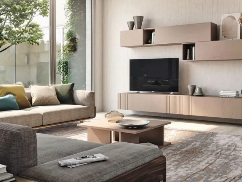 Parete Attrezzata Rails MAG7530 di Betamobili