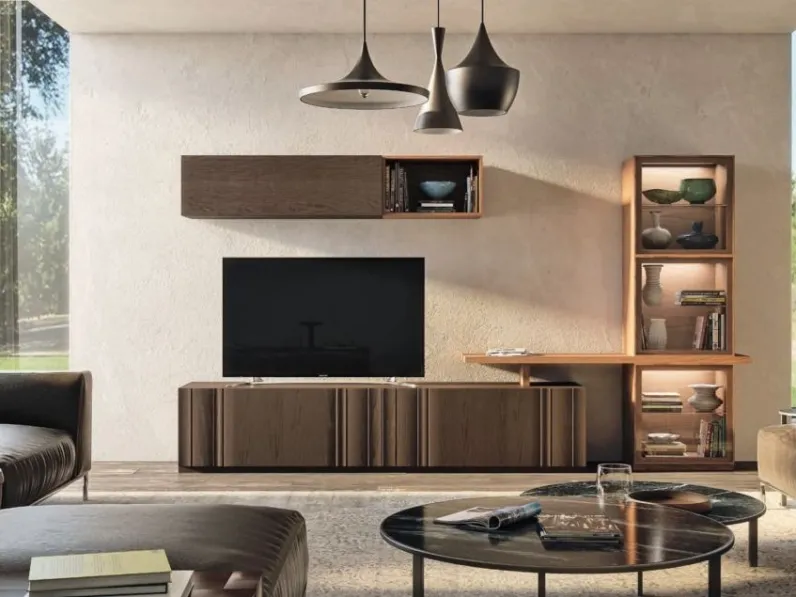 Parete Attrezzata Rails MAG7535 di Betamobili