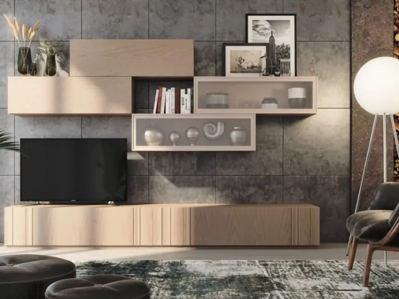 Parete Attrezzata Rails MAG7536 di Betamobili