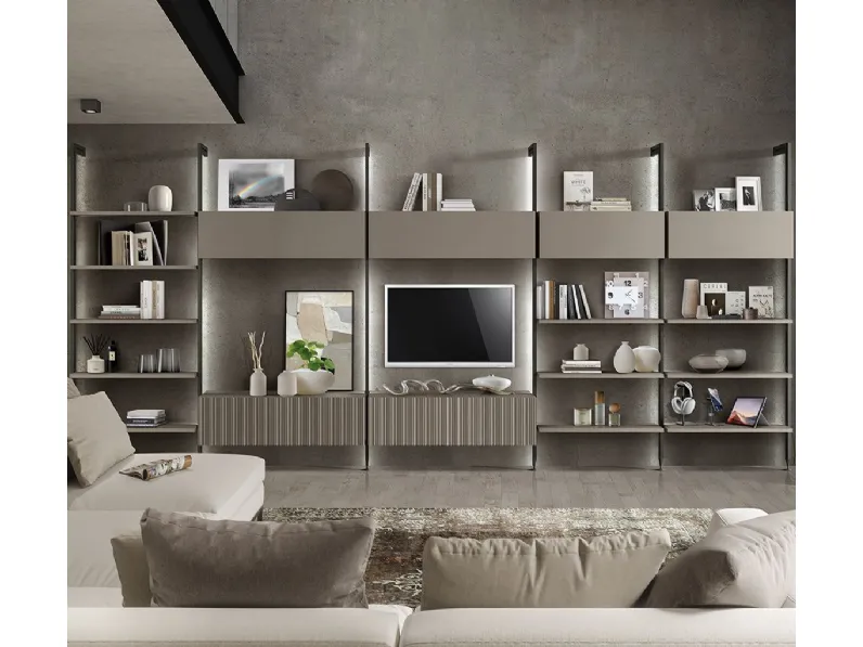 Parete Attrezzata Stripes 01 di Betamobili