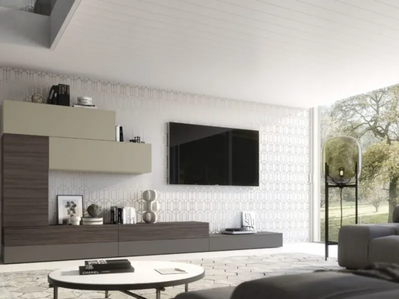 Parete Attrezzata Supreme Ingrid Olmo dark 03 S75