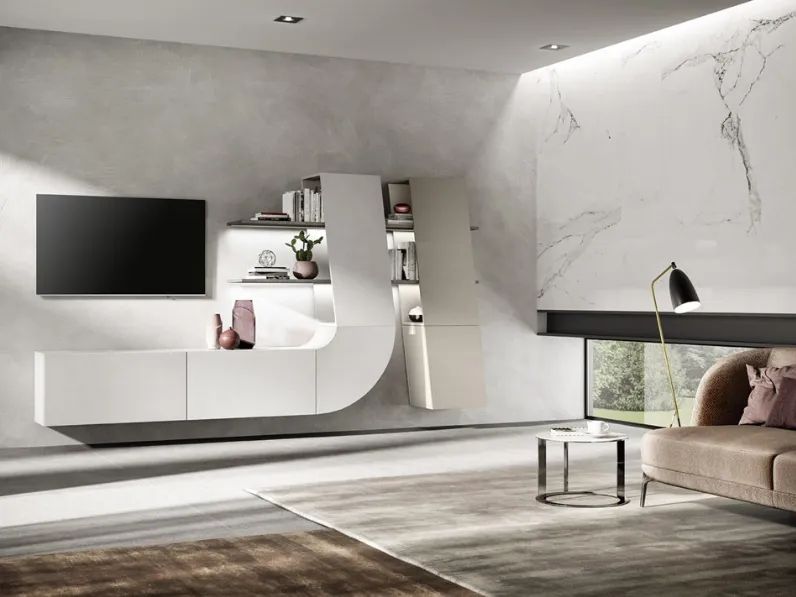 Parete Attrezzata moderna Velvet 152 di Artigianmobili