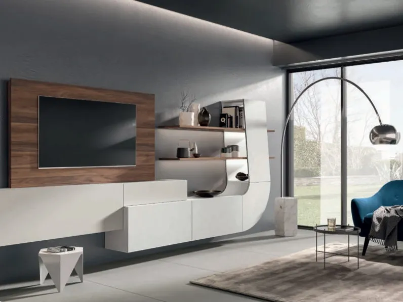 Parete Attrezzata moderna Velvet 154 di Artigianmobili