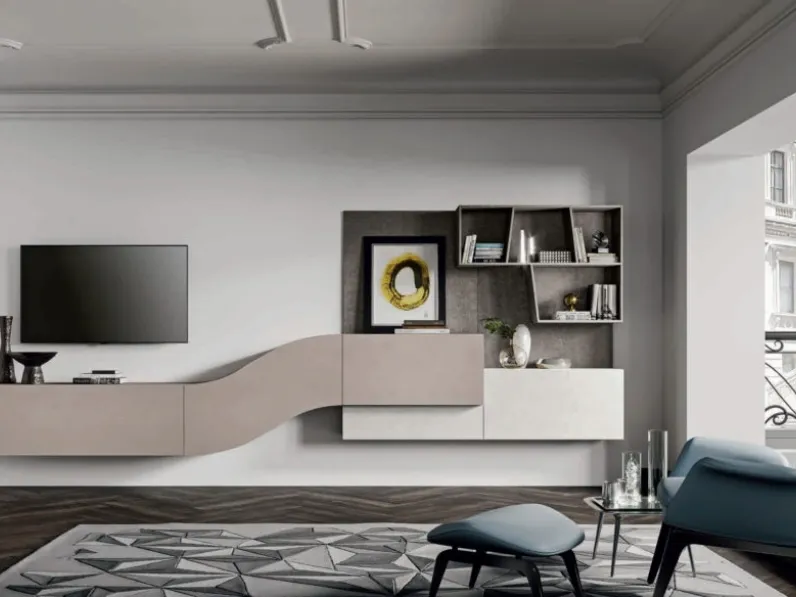 Parete Attrezzata moderna Velvet 157 di Artigianmobili