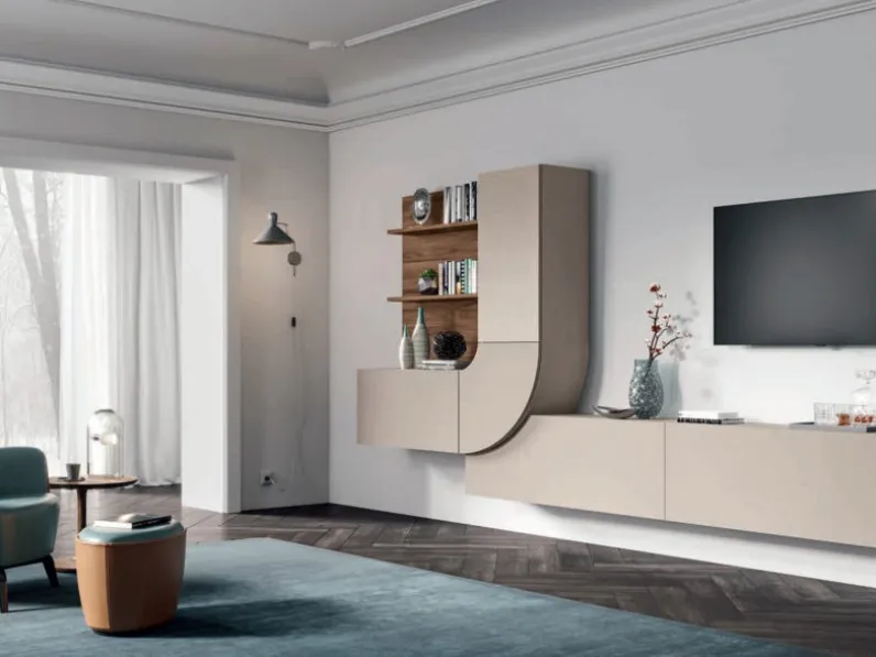 Parete Attrezzata moderna Velvet 159 di Artigianmobili