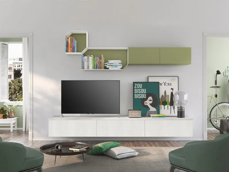 Parete Attrezzata Volo L012 di Colombini Casa