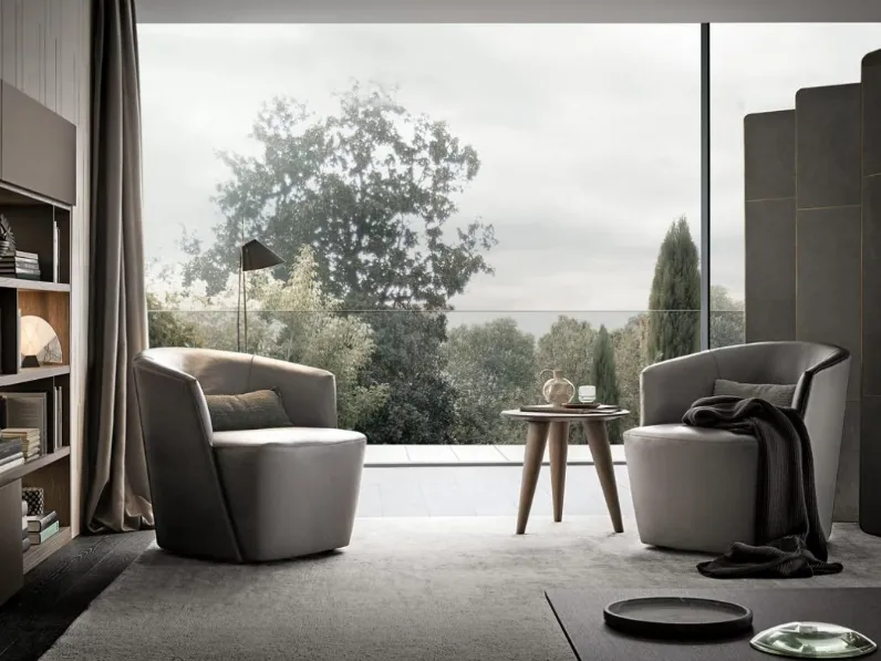 Poltroncina in pelle Club di Giellesse